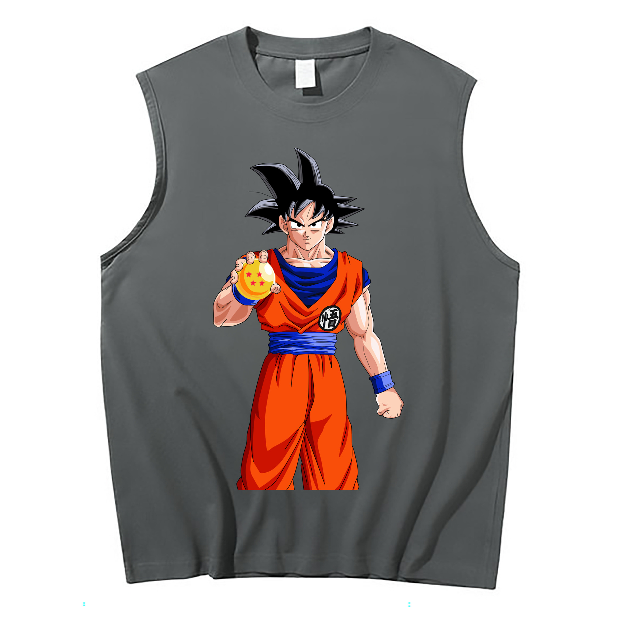 （画像用） ドラゴンボール 孫悟空（そん ごくう）Son Goku カカロット DRAGON BALL Kakarotto コットン100％タンクトップ（フロントプリント）